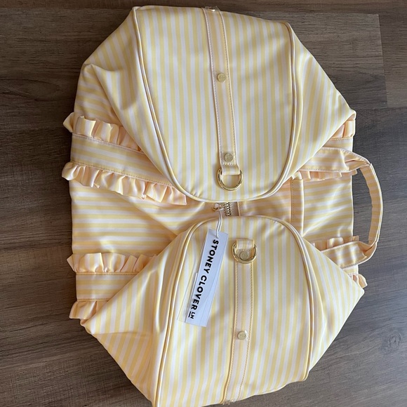 Stoney Clover Lane Handbags - Stoney clover lane pastel picnic Sunflower duffle